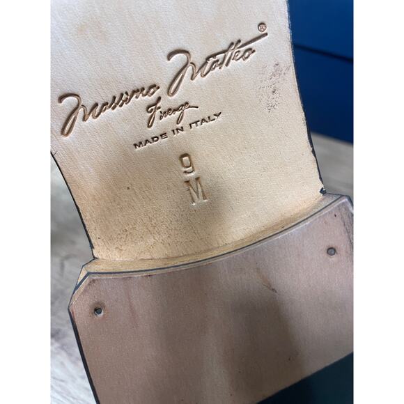 Massimo Matteo Firenze Men's Corazzano Wing Tip Dress Shoes Size 9 NIB - Picture 12 of 14